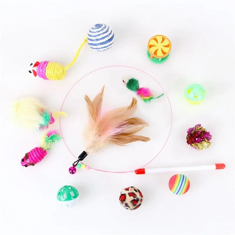 12 Sets Pet Cat Toys