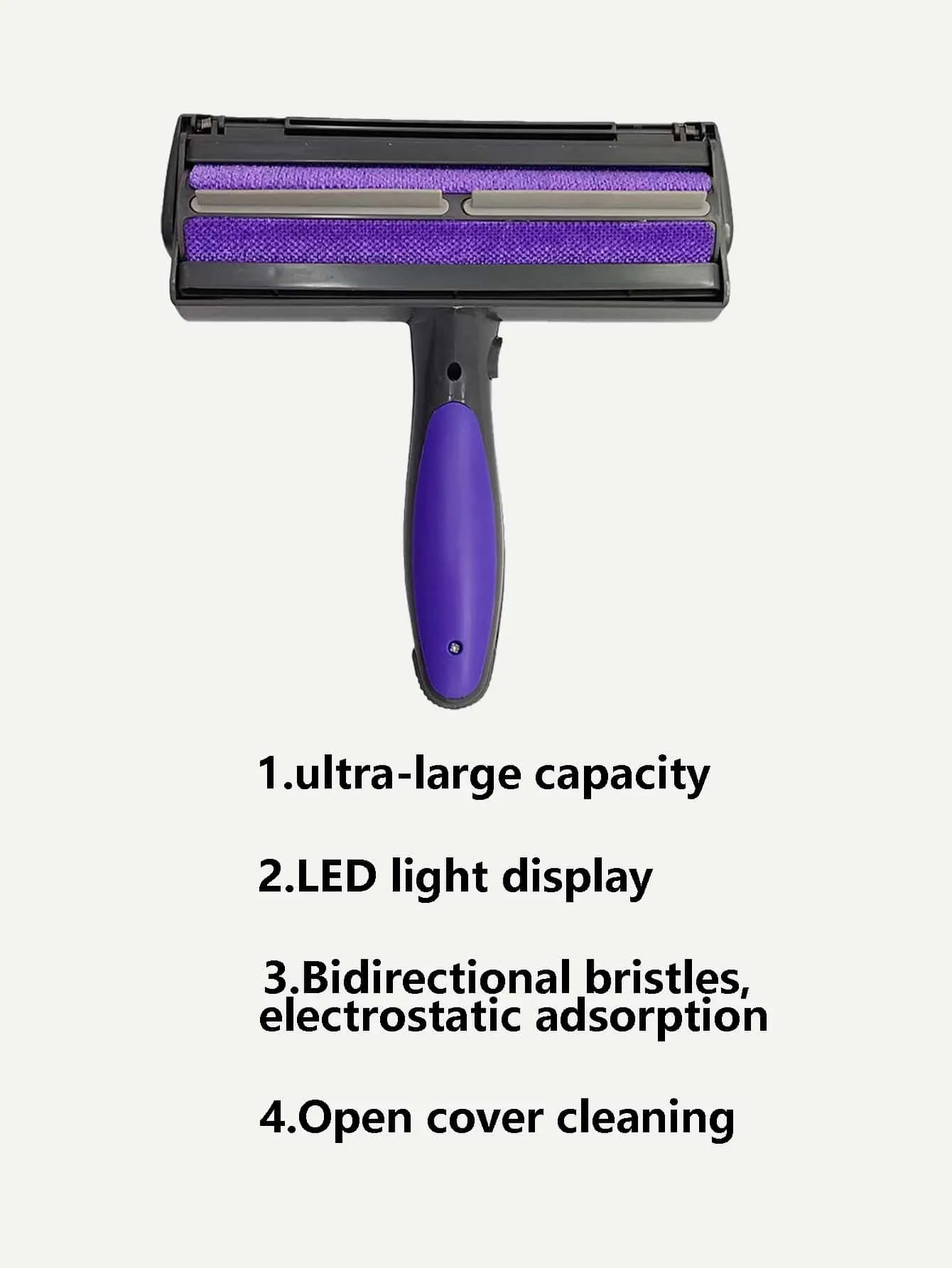 1pc Pet Hair Remover Roller With Led Light For Cat And Dog For Cleaning