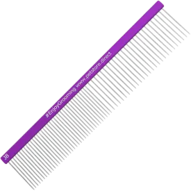7.5" 50/50 Purple Grayhound Comb by PetStore.Direct