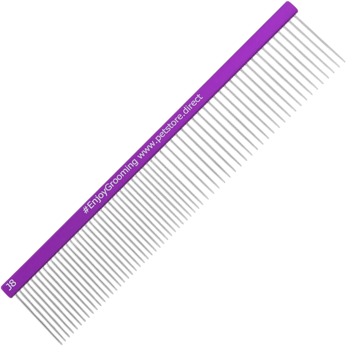 7.5" 50/50 Purple Grayhound Comb by PetStore.Direct