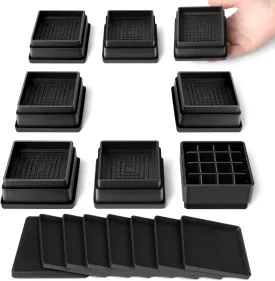 Adjustable Bed Furniture Risers Elevation in Heights Heavy Duty Risers for Both Posts Furniture Sofa Bed Couch Chair Table (8 Pack, 1 in)