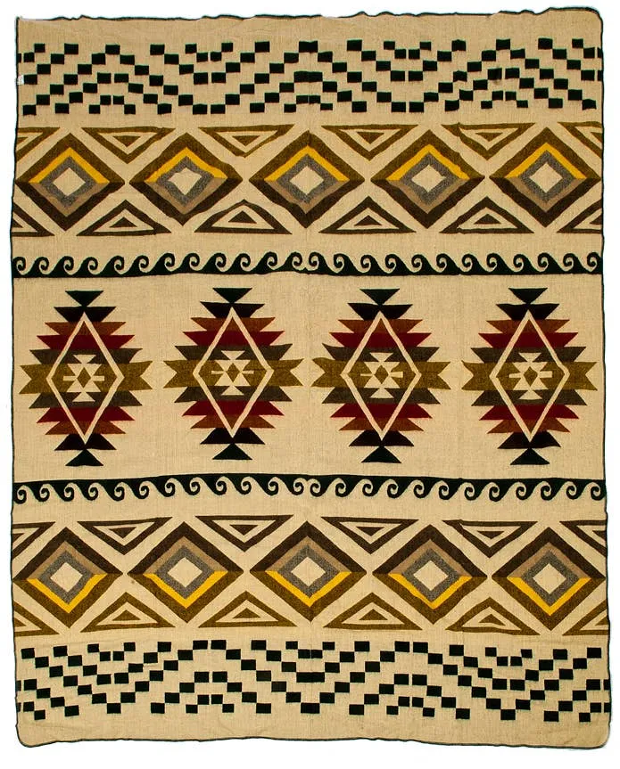Alpaca Native Blanket - Cayambe Green - 200 cm x 210cm