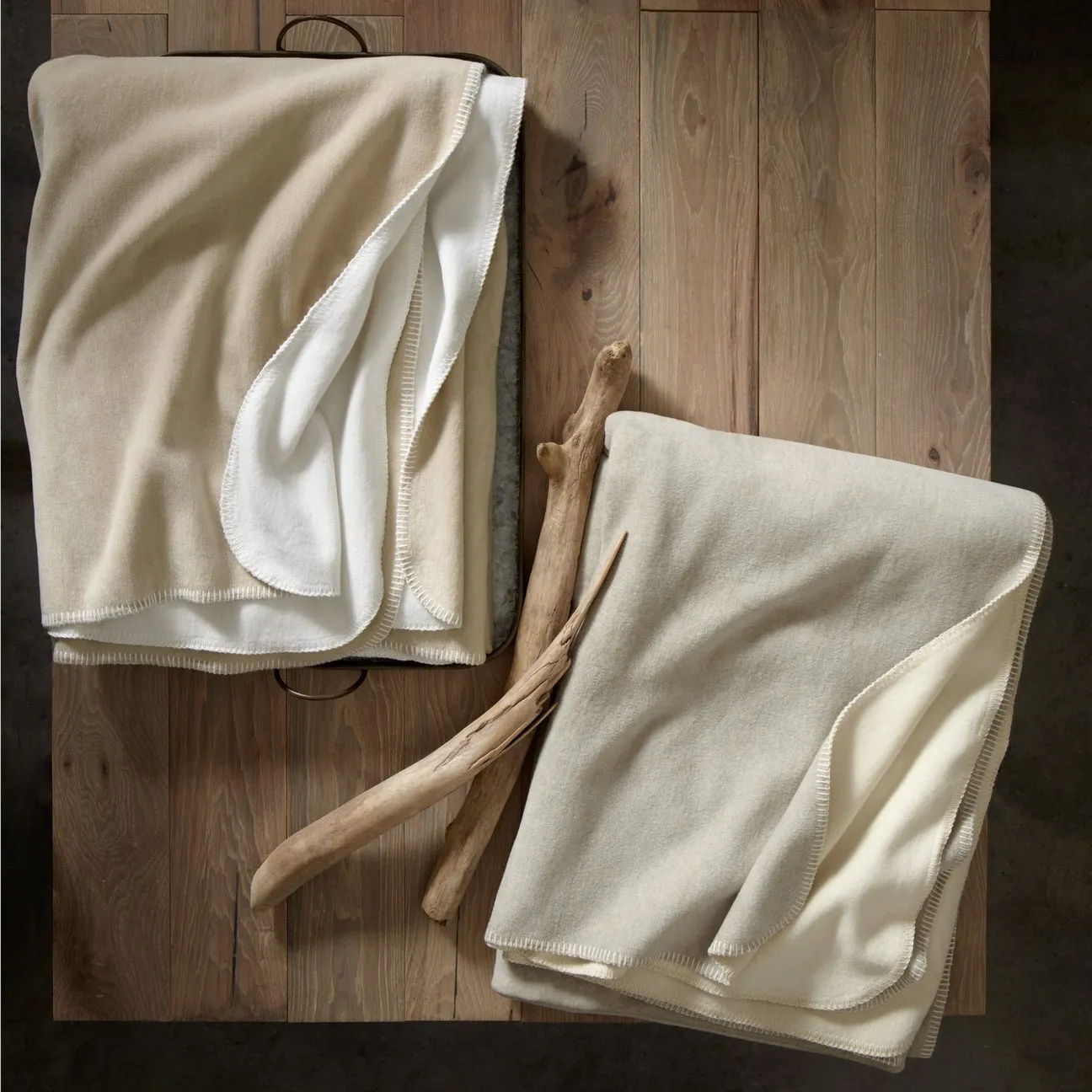 Alta Reversible Cotton Blankets