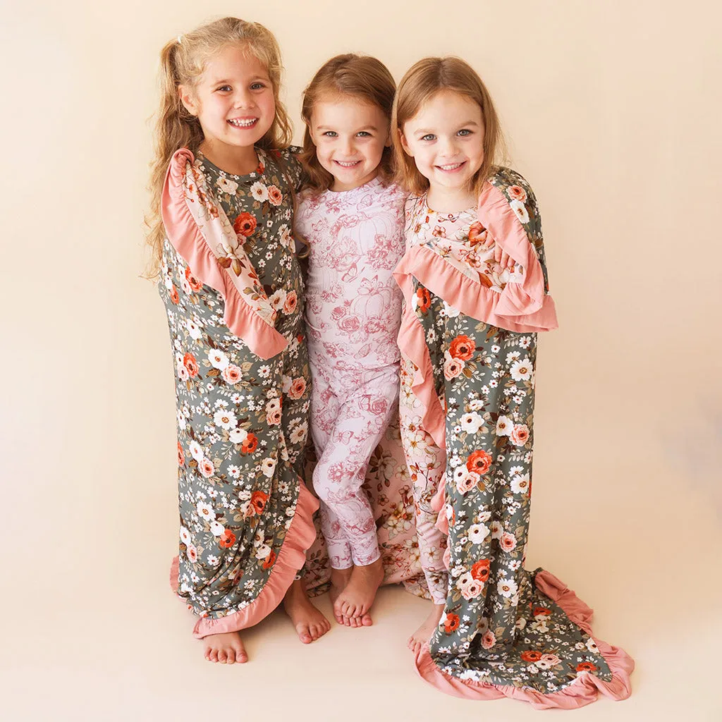 Aura & Kylee Ruffled Luxe Patoo® Blanket