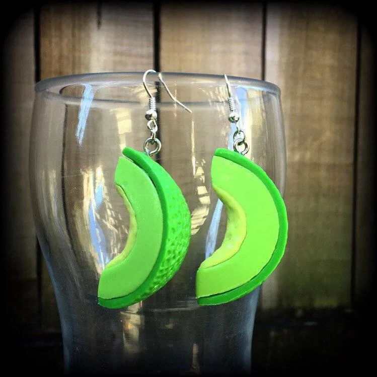 Avocado earrings-Retro earrings