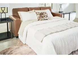 Bolsena Caramel Leather Queen Sofa Sleeper