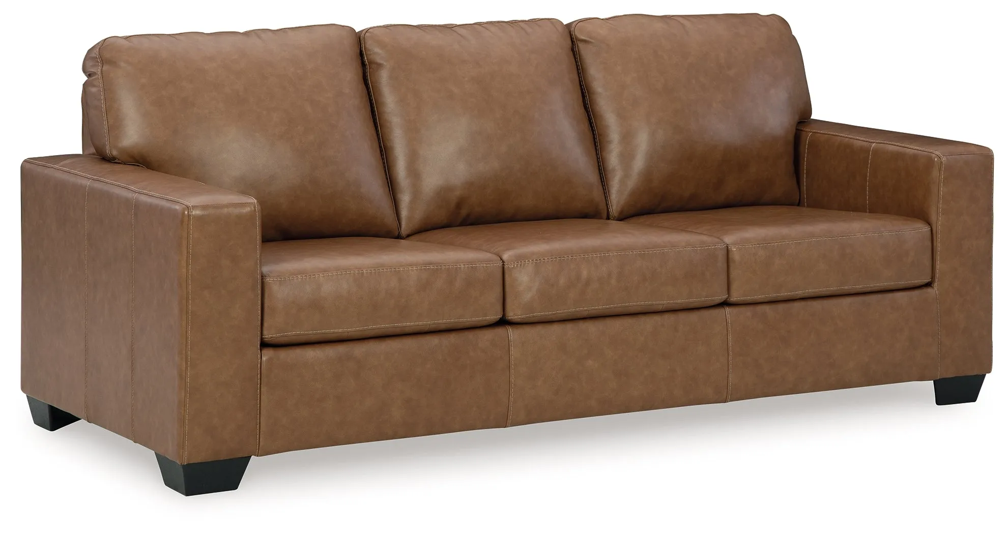 Bolsena Caramel Leather Queen Sofa Sleeper