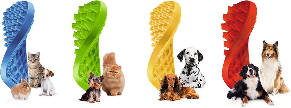 Brush for Dogs with Short, Thick, Wiry Hair or Long silky Hair