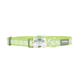 Bucklebone Reflective Ziggy Collar - Lime Green