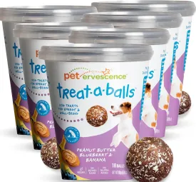 Chewy & Soft Dog Treats Bulk - All Natural, Non-GMO, Gluten Free - All Breeds, Sizes, Ages - Made in New Zealand - Peanut Butter, Blueberry, Banana - 6pk (108 Bulk Dog Treats)