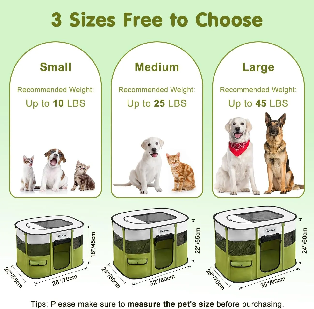 Dog Playpen, Portable Pet Playpen Cat PlayPen, 600D Oxford Dog Kennel Tent Crate, Waterproof&Breathable, Indoor Outdoor Travel Camping Use for Medium/Large Breed with Carrying Case Folding Bowl(M)