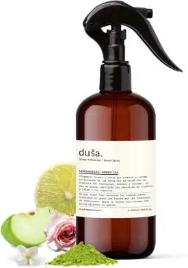 Dusa Lemongrass Room Spray - 16.9 fl oz - Ultimate Home Fragrance, Bed Room Essentials & Soothing Fabric - Natural Air Freshener & Linen Mist for Home - Eco-Friendly Odor Eliminator w/Aromatherapy