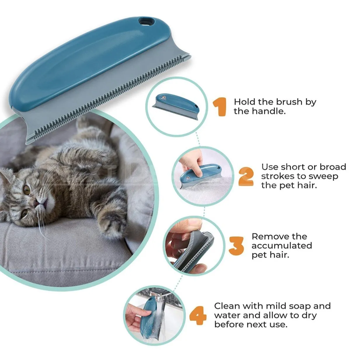Easy Lint and Hair Removal Brush