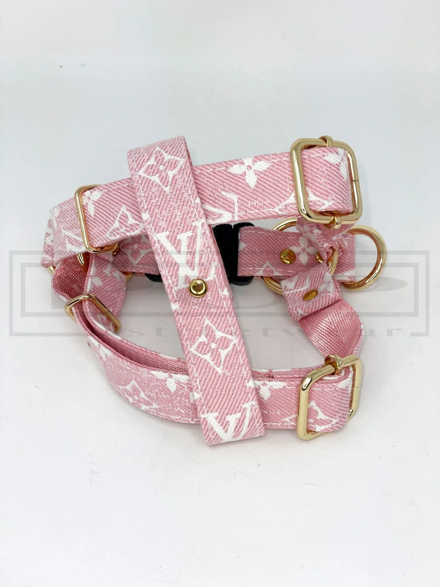 Ellie Candy Harness Leash and Collar Set