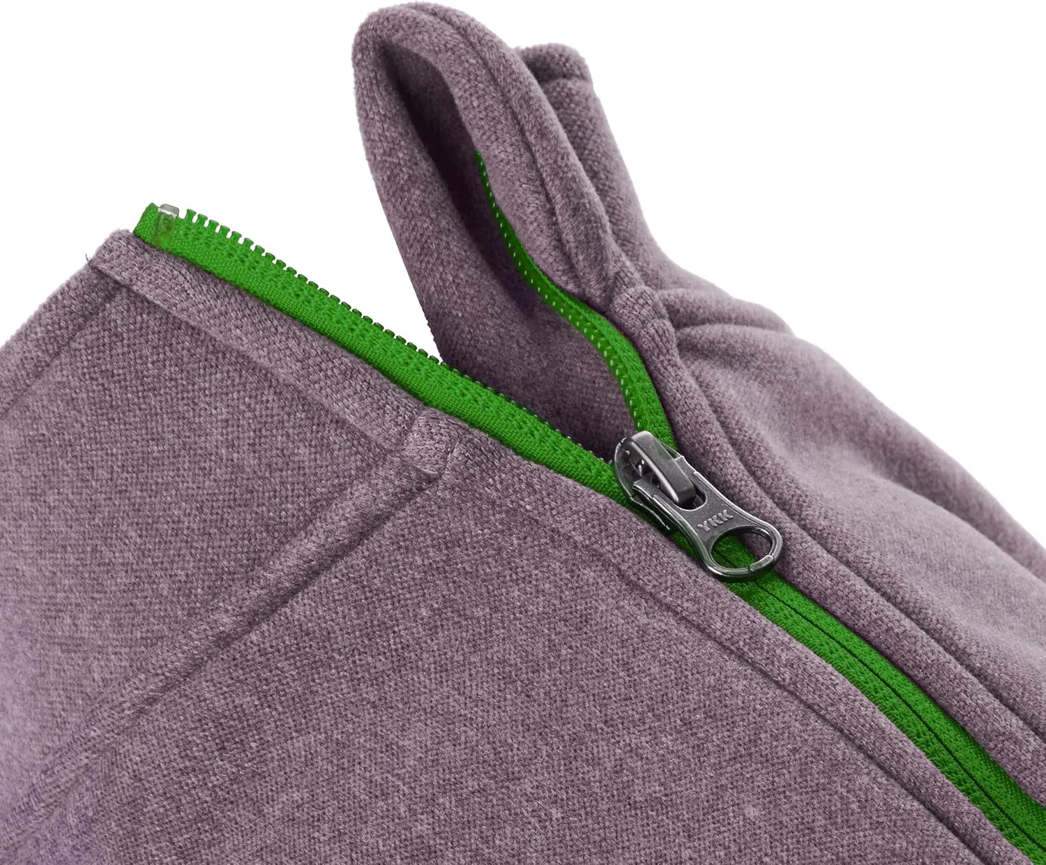 Gooby Zip Up Purple Double Layered Dog Jacket - X-Small, Warm Soft Microfiber Fleece - Step-in for Small Dogs & Medium Dogs