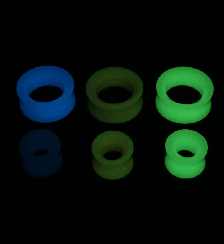 Green Glow in the Dark Glass Tunnels