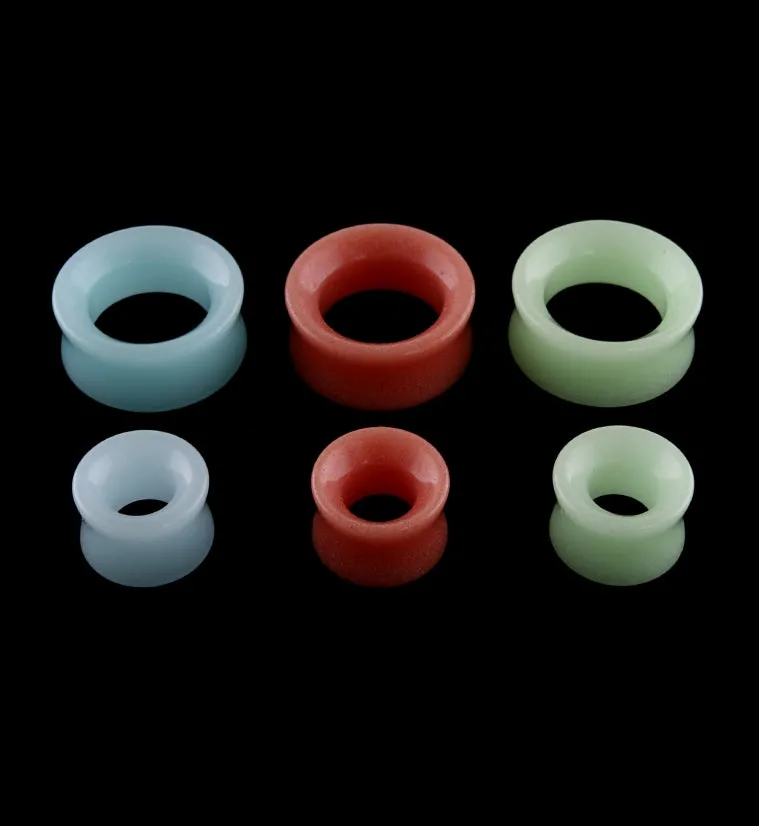 Green Glow in the Dark Glass Tunnels