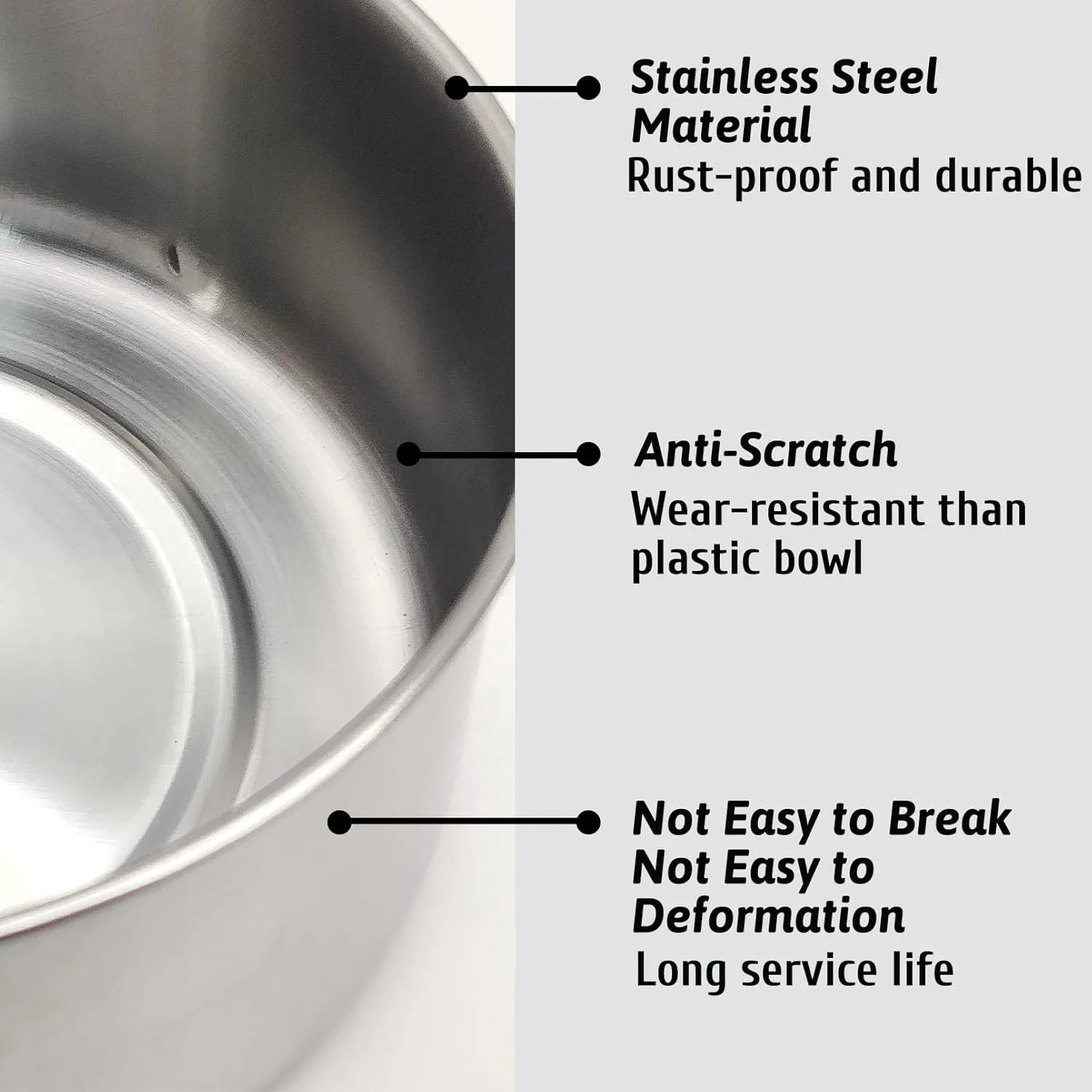 Hamiledyi 2 Pcs Dog Crate Bowl Stainless Steel Puppy Bowls Sturdy Spill-Proof Pet Water Bowl Hanging Water/Food Metal Bowls for Puppy Medium-Sized Dogs Cats (6.3''x2.3'')
