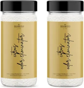Home "Citrus" Lemon & Mango Natural Carpet Refresher Powder For Vacuuming, Upholstery Freshener, Odor Eliminator,Cat Litter/Dog Bed Deodorizer For Homes With Kids & Pets(2 Pack)