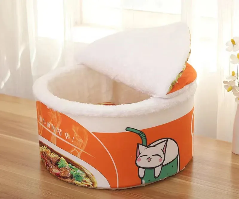 Instant Noodles Cat Bed
