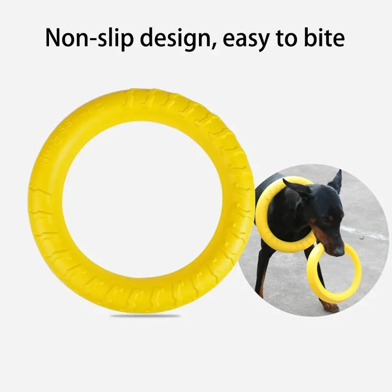 Interactive Dog Flying Disc Toy - Durable Training Ring for Fetch and Anti-Bite