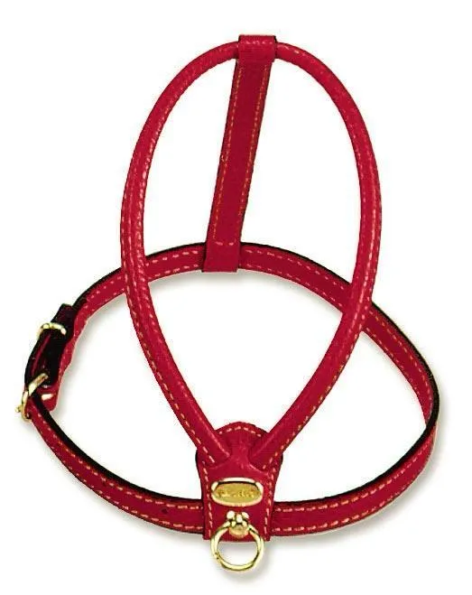 Italian Leather Harness in Red (FINAL SALE)