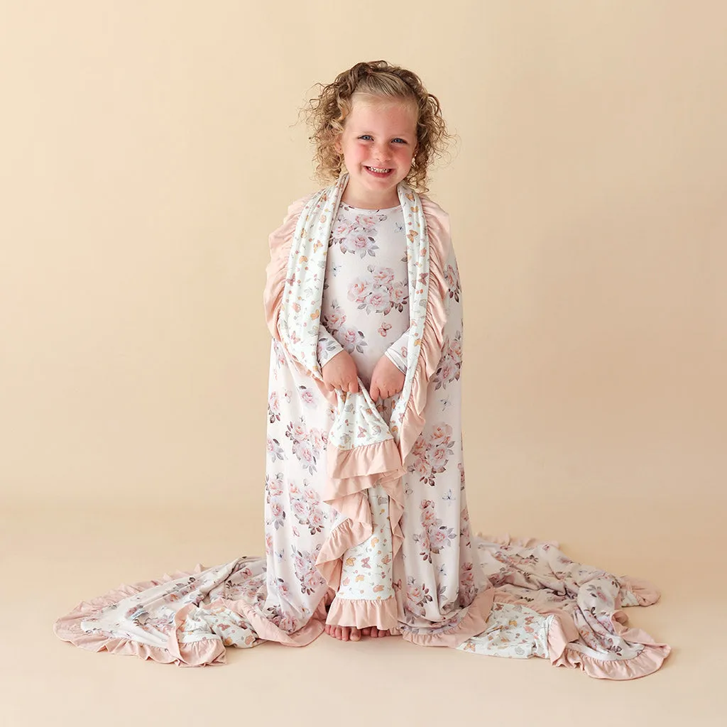 Joy Anne & Kelcie Ruffled Luxe Patoo® Blanket