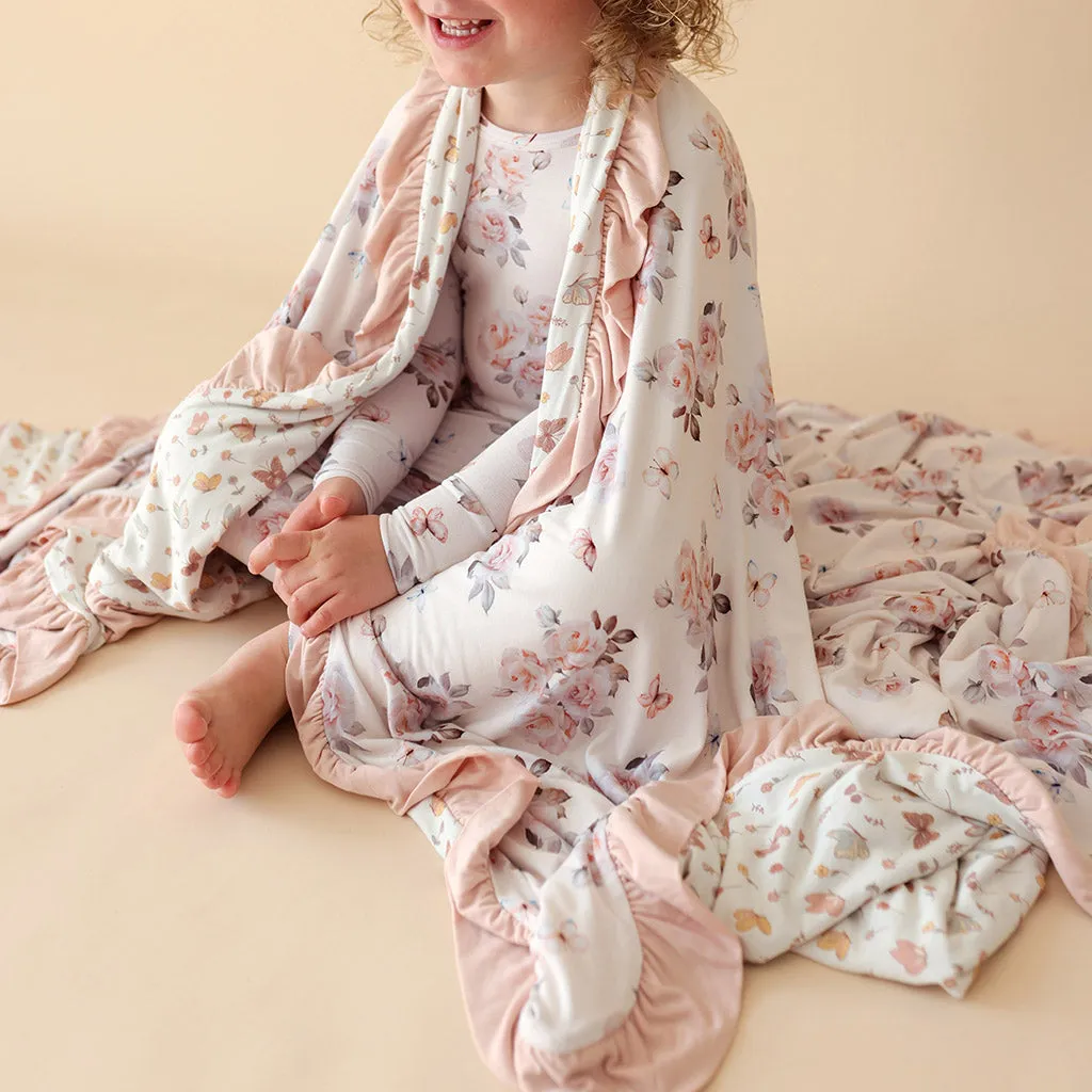 Joy Anne & Kelcie Ruffled Luxe Patoo® Blanket