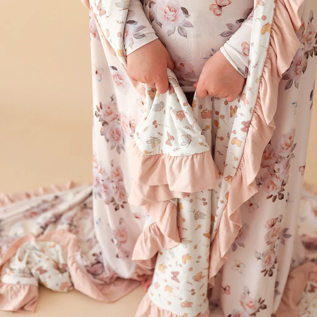 Joy Anne & Kelcie Ruffled Luxe Patoo® Blanket