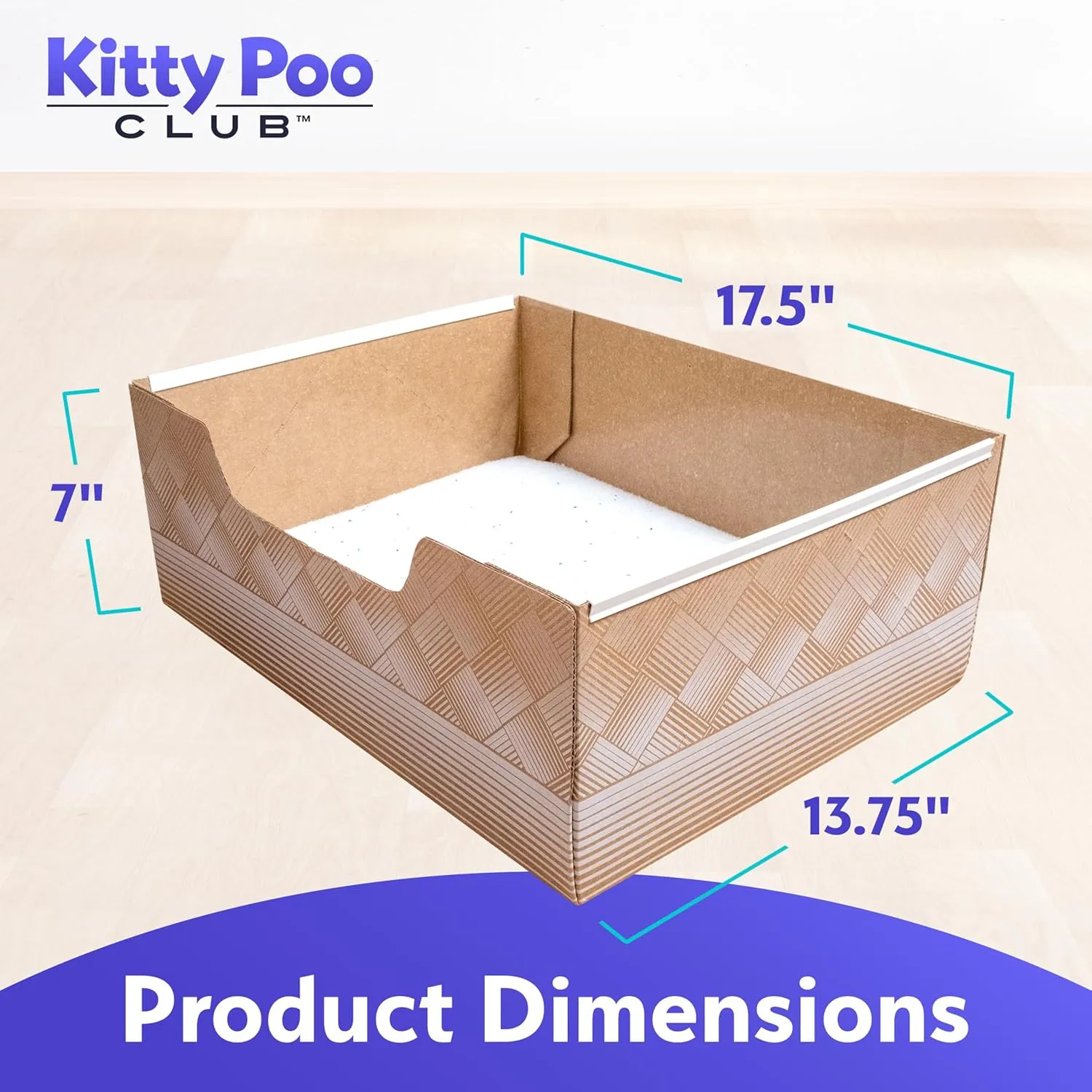 Leakproof Disposable 2-Pack Cat Litter Box with Accessories | Superior Odor Control & Recyclable Design | 2 Litter Box, 2-Pack of 6lbs Litter, Mat & Scoop |Multi-Cat Homes & Daily Use  Kitty Poo Club
