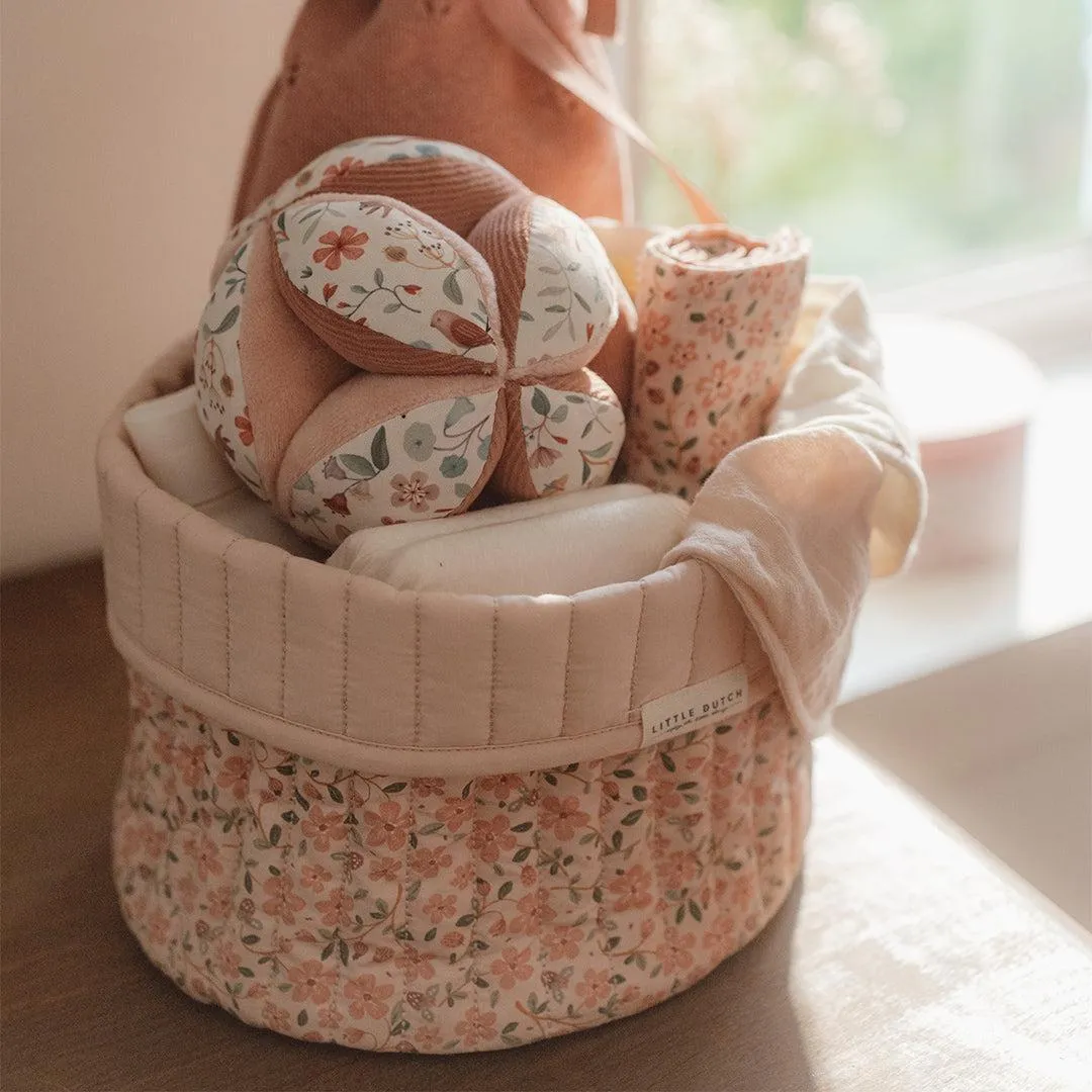Little Dutch Quilted Storage Basket - Small - Fairy Floral