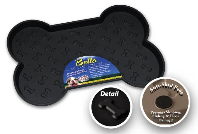 Loving Pets - Bella Bone-shaped Spill-Proof Dog Mat