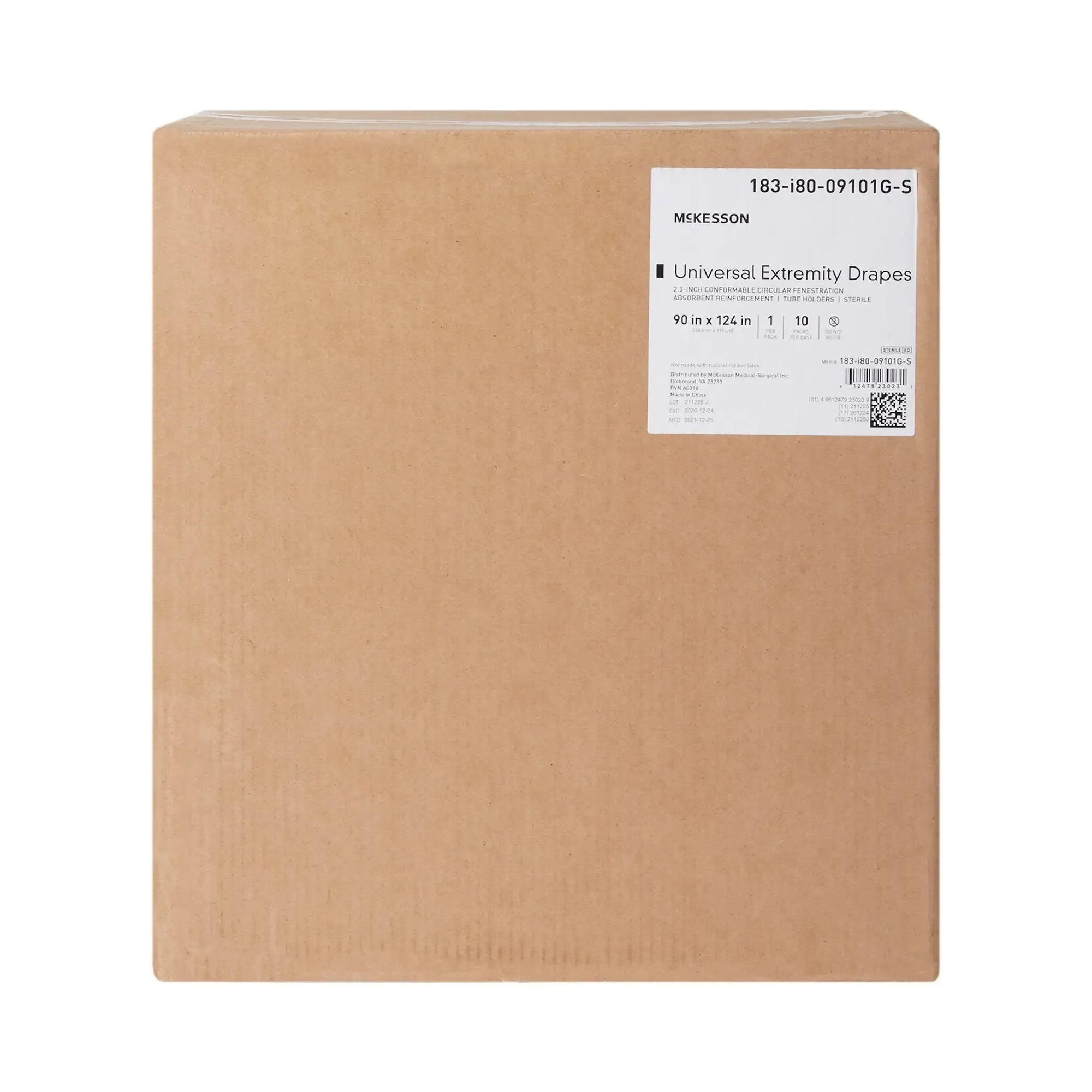 McKesson Sterile Universal Extremity Orthopedic Drape, 90 x 124 Inch