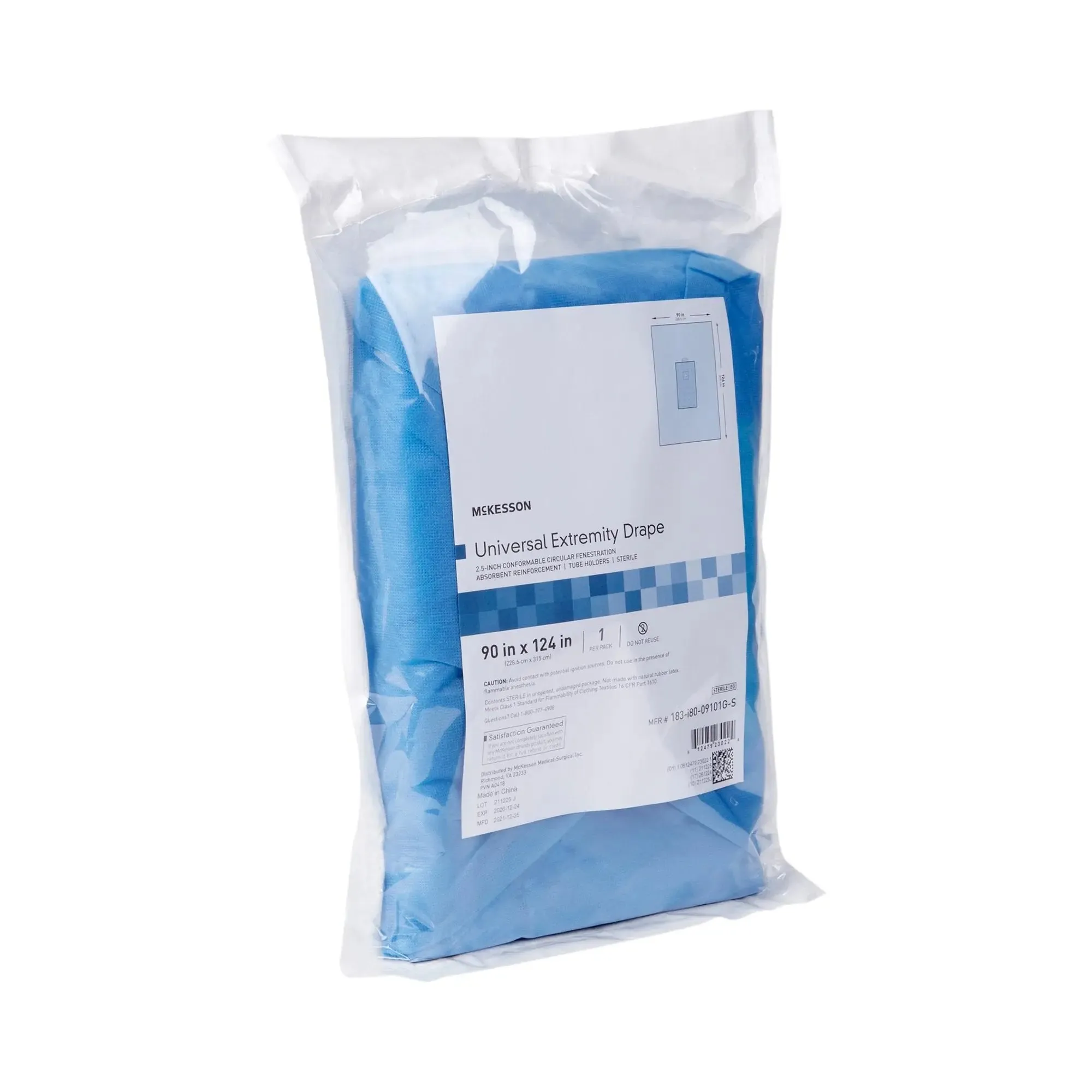 McKesson Sterile Universal Extremity Orthopedic Drape, 90 x 124 Inch