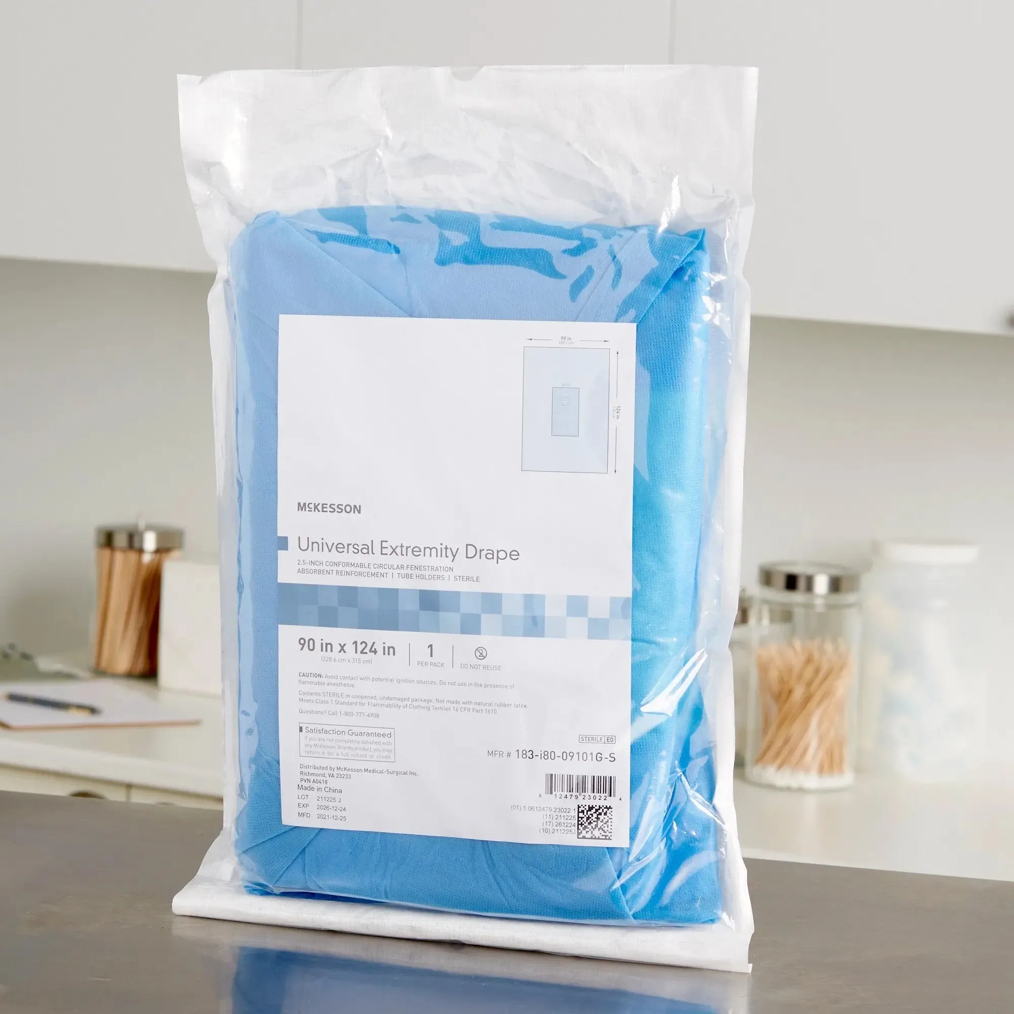 McKesson Sterile Universal Extremity Orthopedic Drape, 90 x 124 Inch