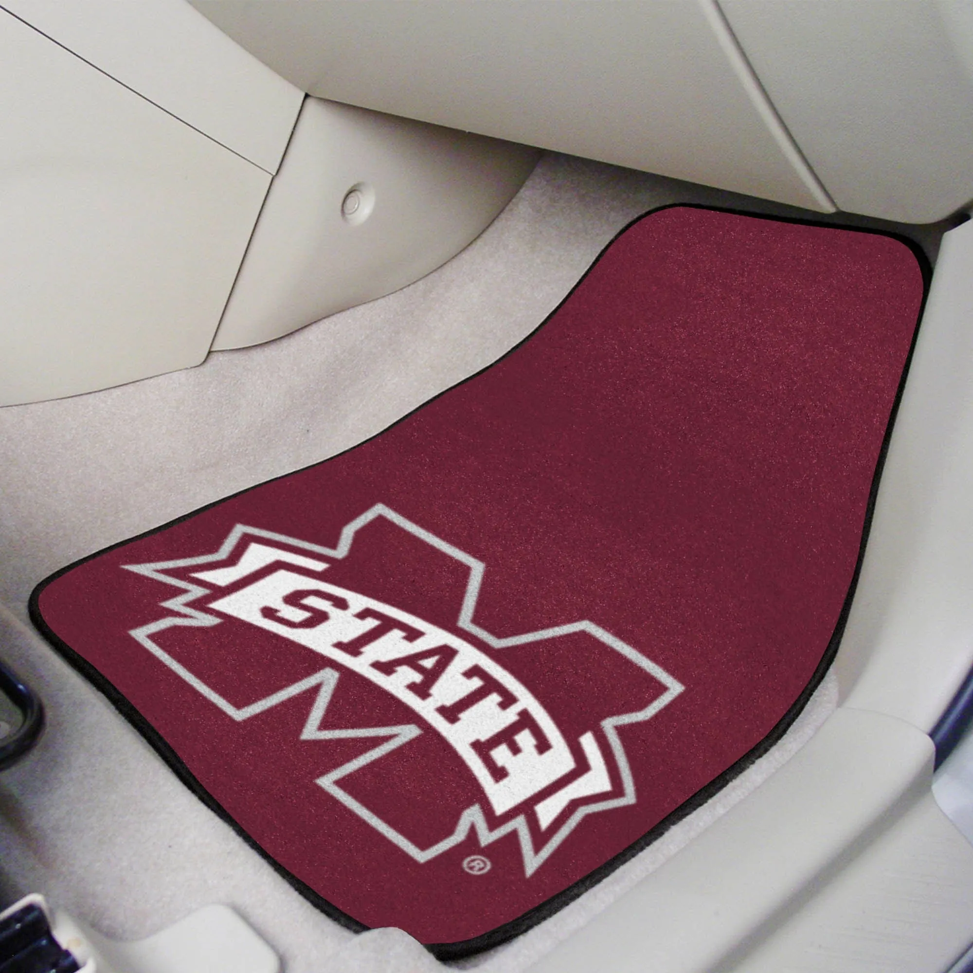 Mississippi State Bulldogs Front Carpet Car Mat Set - 2 Pieces