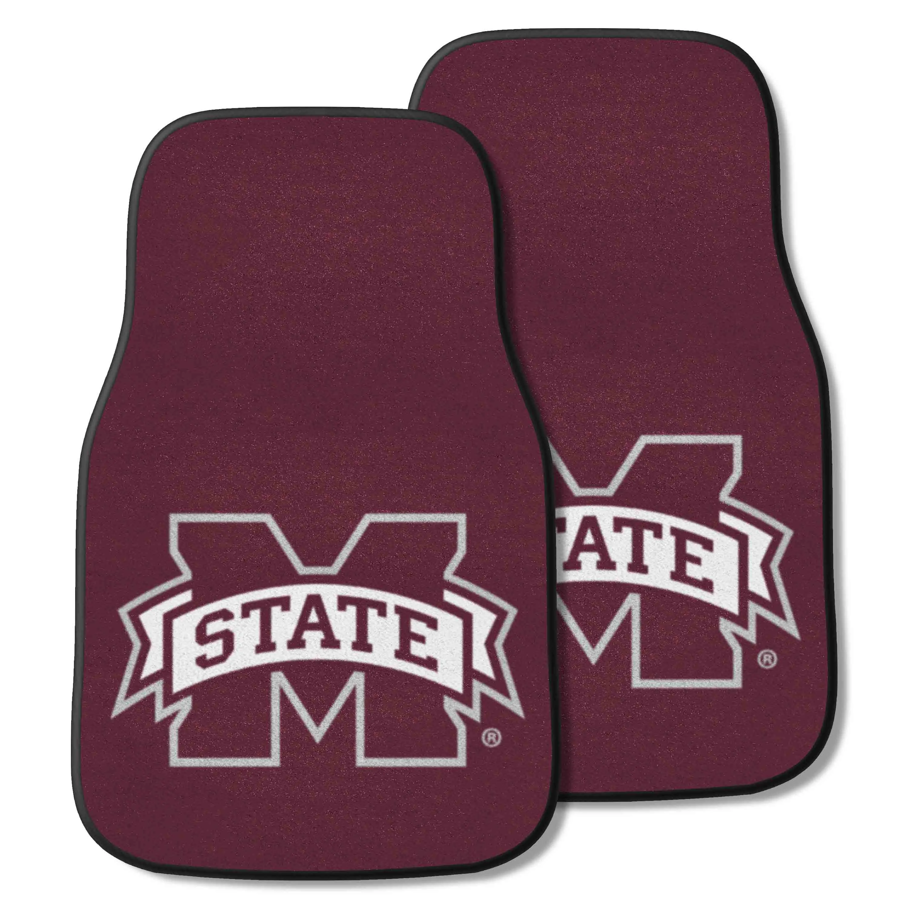 Mississippi State Bulldogs Front Carpet Car Mat Set - 2 Pieces