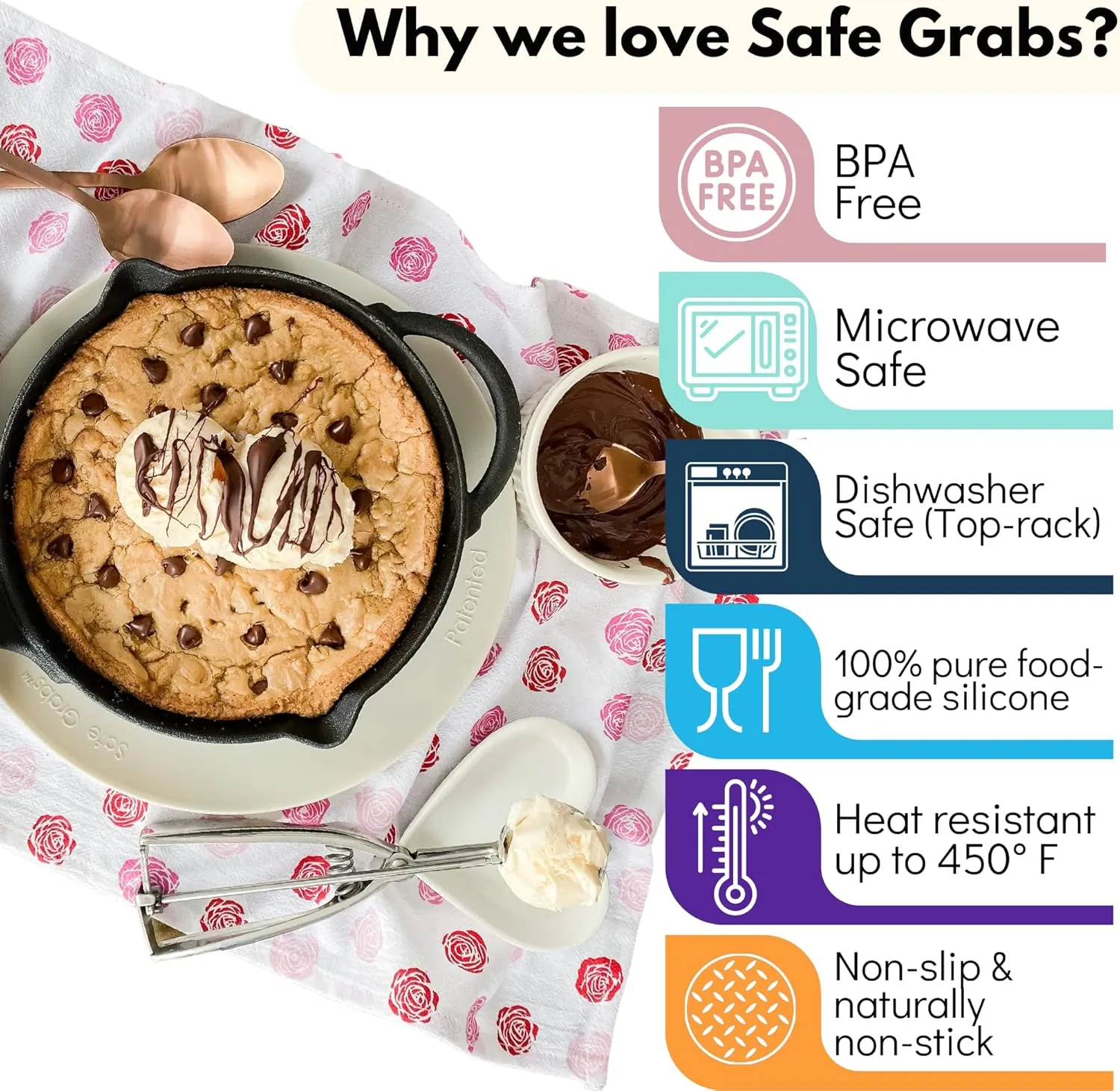 Multi-Purpose Silicone Original Microwave Mat as Seen on Shark Tank | Splatter Guard, Trivet, Hot Pad, Pot Holder, Minimize Mess (BPA-Free,Heat Resistant,Dishwasher Safe), Set of 2 Purple