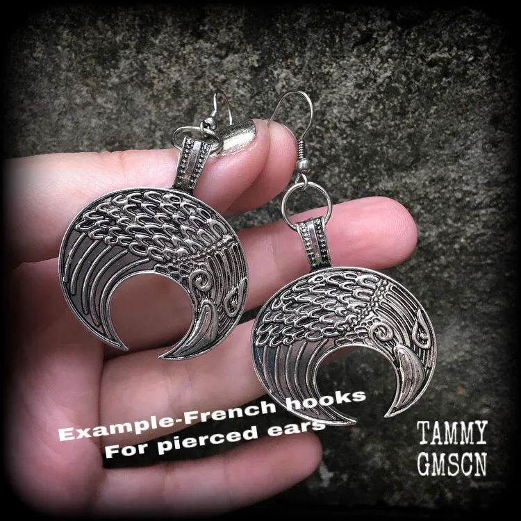 Odins raven earrings-Viking earrings