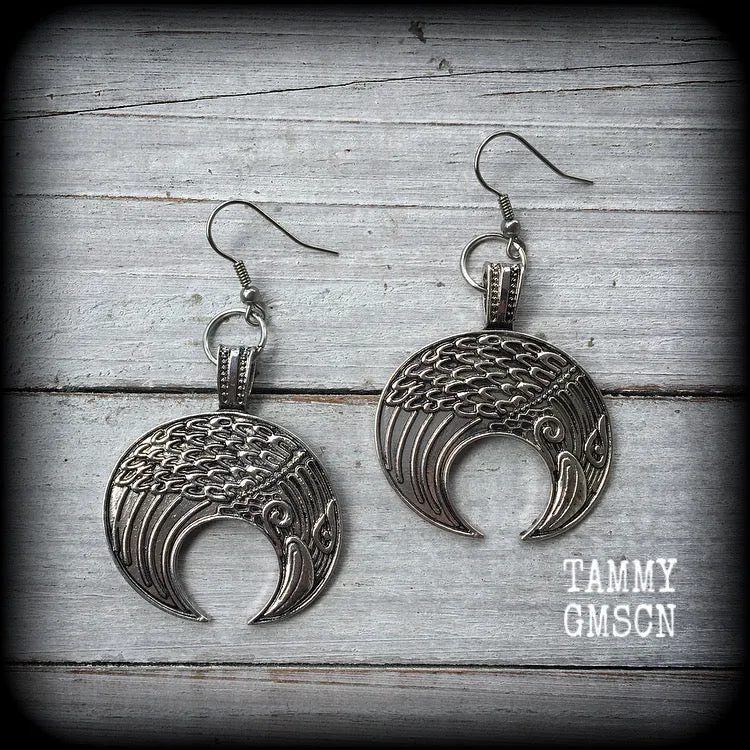 Odins raven earrings-Viking earrings