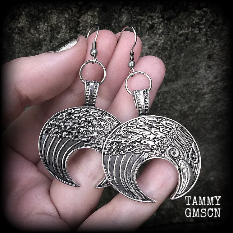 Odins raven earrings-Viking earrings