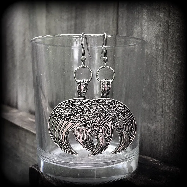 Odins raven earrings-Viking earrings