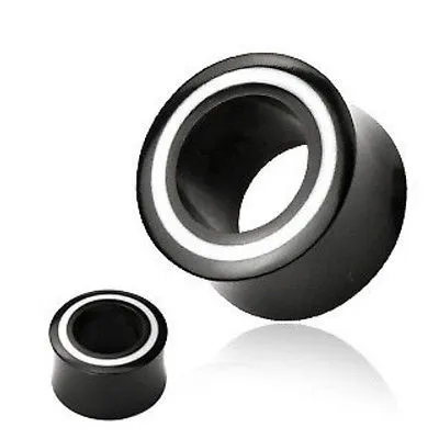 PAIR Double Flare Horn Tunnels w/Bone