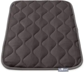 Paw Inspired Washable Padded Crate Mats for Dogs | 29 x 18 Pad, Fits 30-inch Kennels | Leakproof, Waterproof Bottom, Plush Pet Beds (Gray)