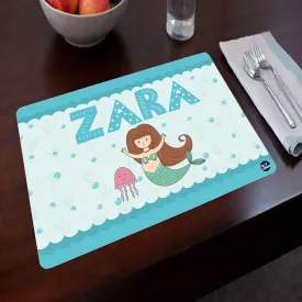 Personalised Placemats Return Gifts for 9 Year Olds Girl - Mermaid & Jellyfish
