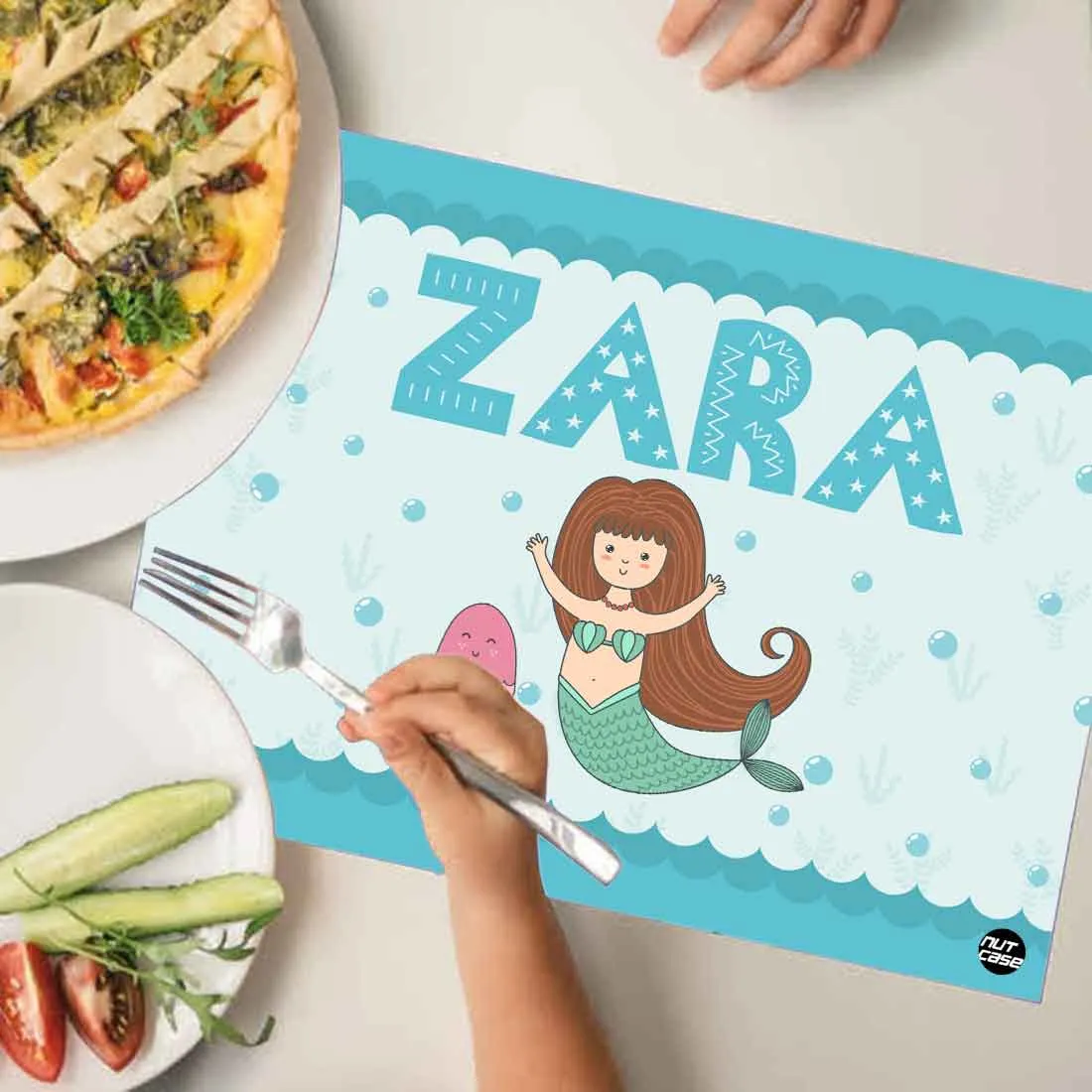 Personalised Placemats Return Gifts for 9 Year Olds Girl - Mermaid & Jellyfish
