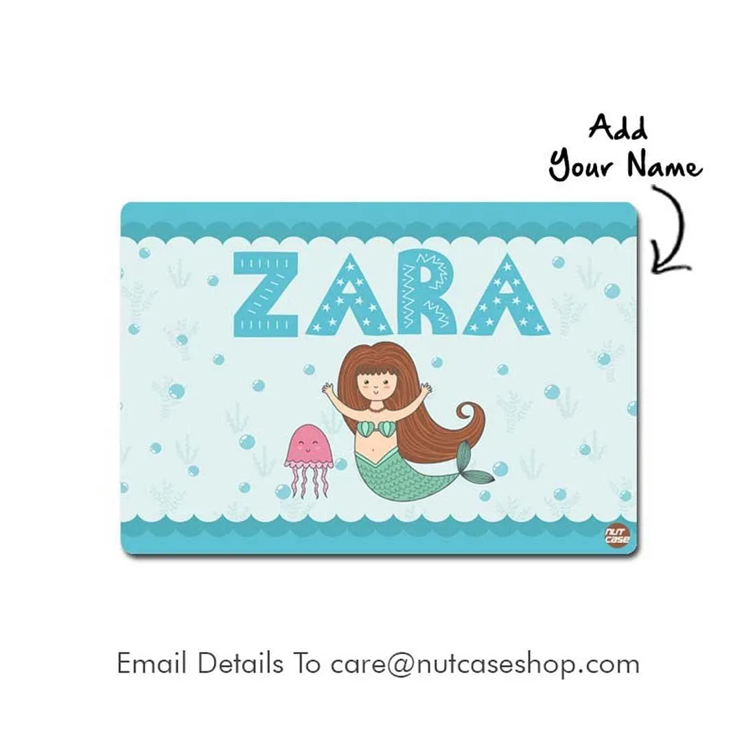 Personalised Placemats Return Gifts for 9 Year Olds Girl - Mermaid & Jellyfish