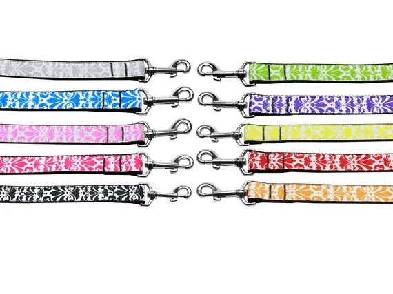 Pet Dog & Cat Nylon Leash, "Damask" *Available in 10 different colors!*