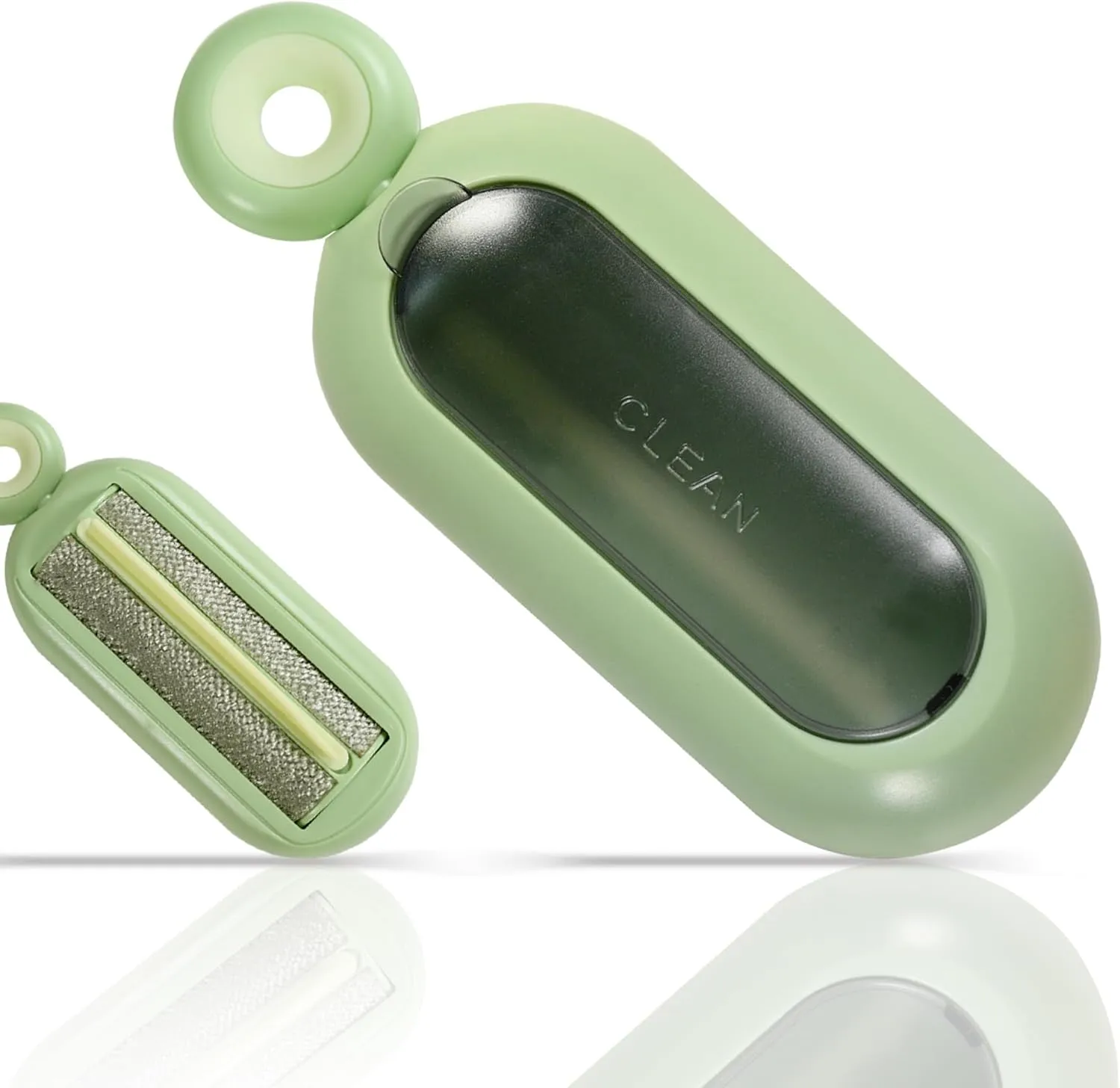 Pet Hair Remover, Self- Cleaning Lint Roller for Cats Dogs Fur, Portable Reusable Washable Pet Hair Removal Tool for Clothes, Car Seat, Carpet, Bedding, Sofa, Couch, Green
