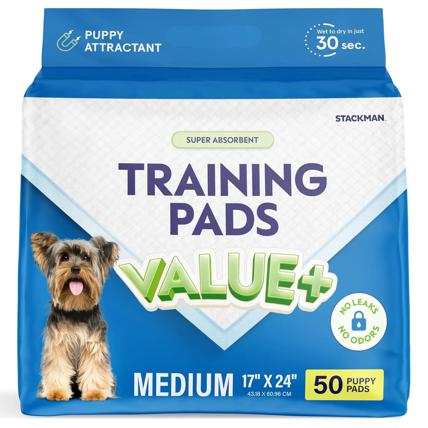 Puppy Pads Pet Pee Pads 17" x 24" [100-Count] Pet Training Disposable Pads, Small Breed Pad, Leak-Proof, Bulk Case Pack - for Chihuahuas, Yorkies, Maltese, Heavy Duty Surface Protector